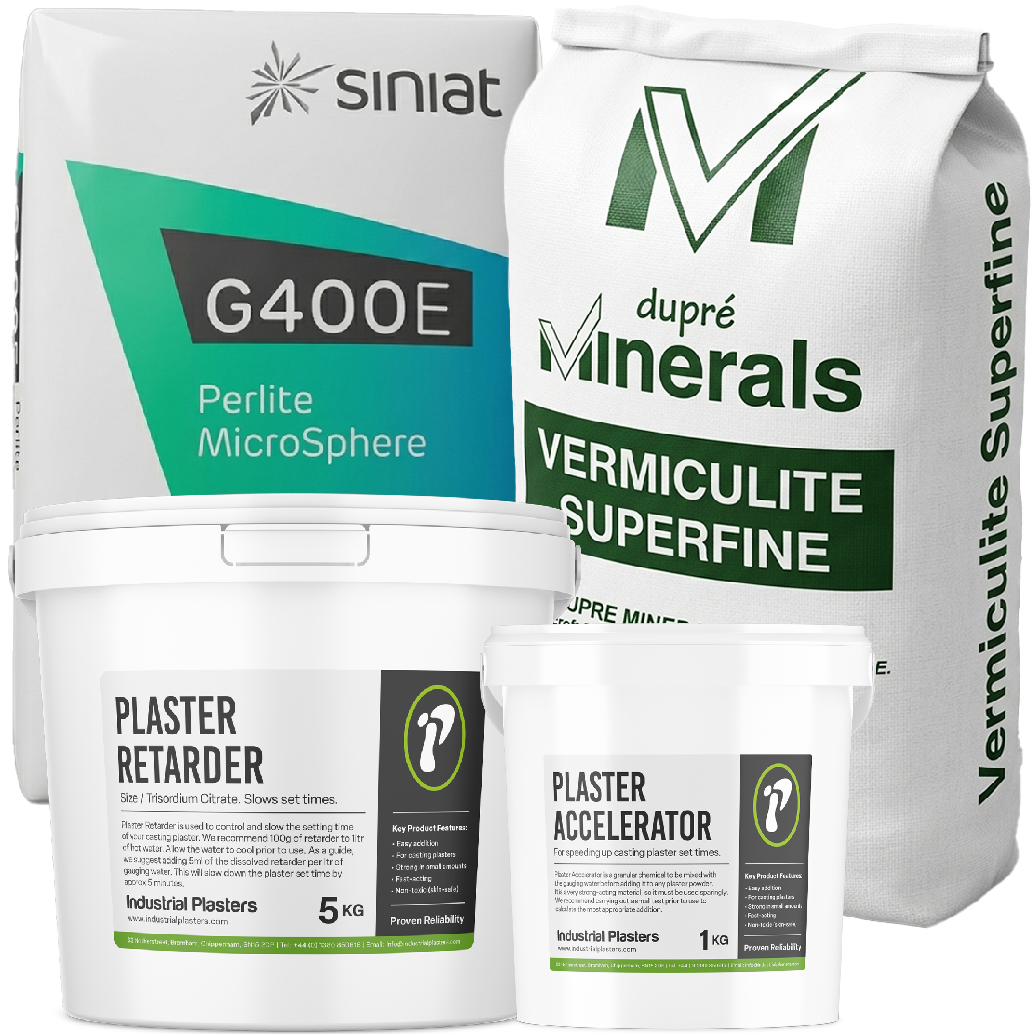 Plaster Additives (Strengthen, Slow, Speed Up, Lighten) - Industrial ...