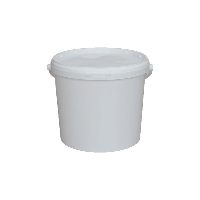 Bucket with sealable shop lid