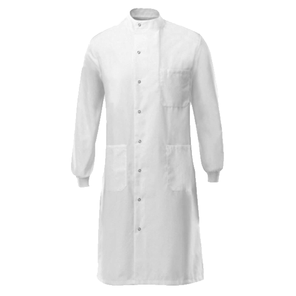Lab Coat (Round Neck, White)